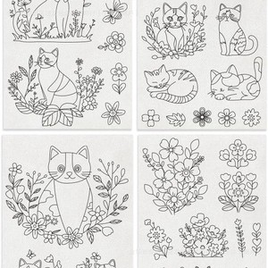 Self-Adhesive Water-Soluble Embroidery Pattern Hot Iron <b>Fabric</b> <b>Transfer</b> <b>for</b> Sewing & Weaving Arts <b>for</b> Beginners & Novices - Product Image 4