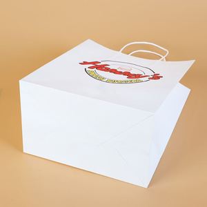 Sac en papier kraft personnalisé, sac à main, sac de livraison pour la restauration, sac à emporter pour animaux, sac d'emballage commercial pour thé au lait et café - Product Image 3