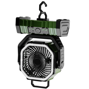 Tùy Chỉnh Màu Sắc Có Thể Sạc Lại Fan F6 20000MAh Type-C Fan Điều Khiển Từ Xa Ngoài Trời Di Động Cắm Trại Fan Với <span class=keywords><strong>LED</strong></span> Ánh Sáng Cho Món Quà Famly - Product Image 1