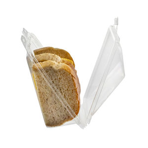 Marca confiable de Taiwán, embalaje transparente sin etiquetas a prueba de manipulaciones para alimentos, sándwich Burrito Grab-N-Go sostenible reciclable - Product Image 6