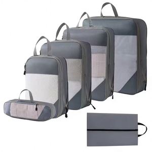 Wholesale Polyester Compression 6 Pcs Mesh Clothes Travel Luggage Organizer Set Packing Cubes - Product Image 5