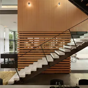 <span class=keywords><strong>Escalier</strong></span> en colimaçon préfabriqué Prima pour intérieur, à poutre unique, marches flottantes en bois massif pour <span class=keywords><strong>escalier</strong></span> métallique ou en bois, utilisation en appartement moderne - Product Image 4