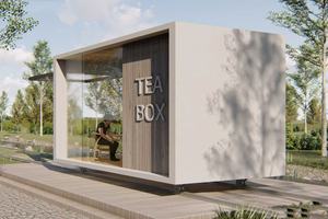 Aangepaste High-End Container Theesalon-Grote Ramen Met Gordijnen - Product Image 5