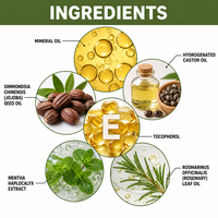 Huile Essentielle Capillaire 60ml, Huile de Romarin Naturelle Pure à Base de Plantes, Huile Nourrissante Végane pour Soins des Cheveux et de la Peau