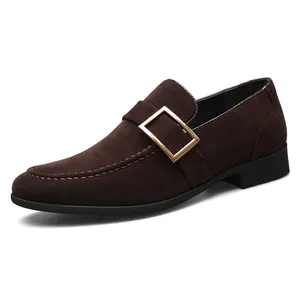 Zapatos 2023 nouveaux Designers haut classique en gros grande taille italien décontracté en cuir robe chaussures de conduite pour hommes Logo personnalisé