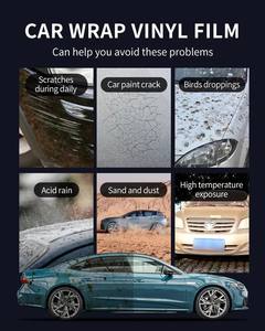 彩色PPF 7.5mil干湿TPU宠物午夜紫色汽车保护膜-易于安装1.52*18M/卷汽车乙烯基包装 - Product Image 5