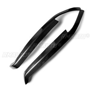 1 par de cubiertas embellecedoras de fibra de carbono auténtica para faros delanteros de coche, tipo ceja/párpado, para Honda Accord 1994 1995 1996 1997, cubiertas de lámparas, pegatinas para coche - Product Image 2