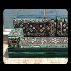 Ensemble de canapés arabes modulaires peu encombrants pour salon de chicha et mobilier de balcon - Product Image 5