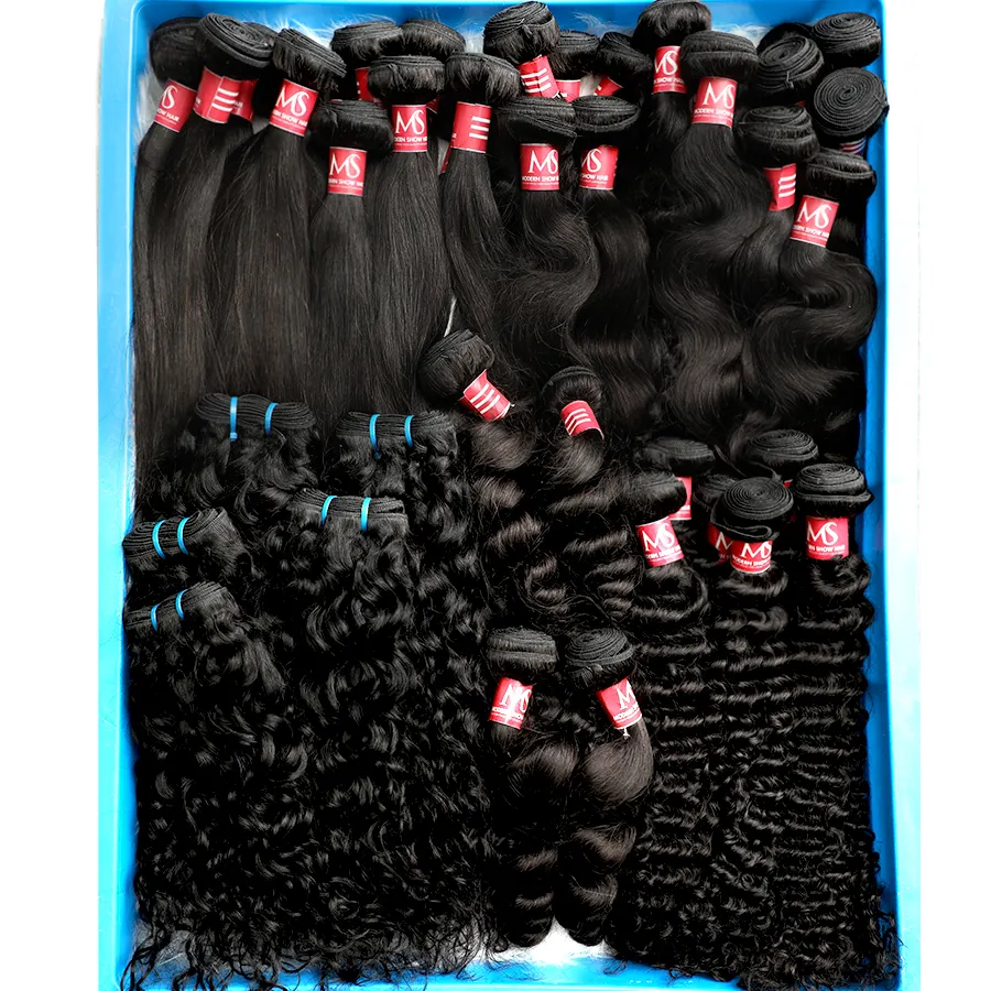 Modern Show Hair Vendor Wholesale Brazilian Double Drawn Cuticle Aligned Virgin Hair Bundle