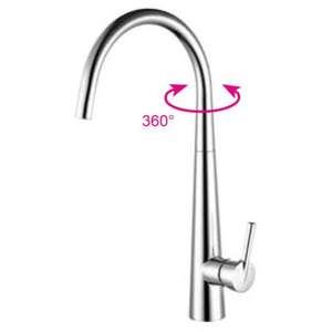 Robinet de lavabo pour légumes fabriqué en Chine, corps en laiton chromé avec fonction pivotante à 360 degrés - Product Image 5