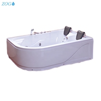 Nouvelle baignoire de massage rectangulaire autoportante pour intérieur, sexy et tendance, avec robinet inclus
