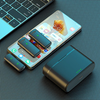 Microphone rechargeable sans fil 2-en-1 Type C Réduction du bruit d'enregistrement HD pour la prise de vue en direct sur téléphone portable en extérieur