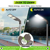 100W 5000K LED lampadaires lumière du jour photocellule boîte à chaussures poteau lumières pour parking de stade et chaussée IP65 alimentation ca