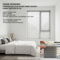 Tissu pour stores alvéolaires semi-occultants en non-tissé spunlace imperméable de 25 mm sur mesure