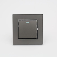 Interrupteur mural durable en verre, 1/2/3/4 gangs, 2/3/4 voies, 16A 250V, bouton-poussoir, IP20, compatible application