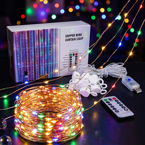 ไฟม่าน LED 5V USB, ไฟประดับตกแต่งภายในห้องแบบแรงดันต่ำ - Product Image 1