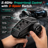 Voiture RC 4x4 haute vitesse 1:18 2,4 GHz, buggy tout-terrain télécommandé entièrement proportionnel avec barre anti-basculement, câble USB YH18003 PRO 80m