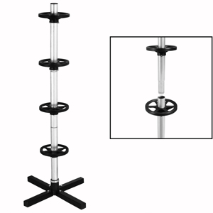 4 Tier giá bán buôn bánh xe cây lốp lưu trữ đứng chủ rim lưu trữ lốp xe gắn máy Rack hiển thị - Product Image 3