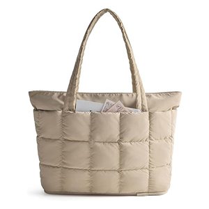 Tote <b>Bag</b> <b>for</b> <b>Women</b>, Expandable Puffer <b>Work</b> Tote Handbag, Carry on <b>Bag</b> <b>for</b> Travel Gym Quilted - Product Image 1