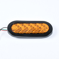 Feu de gabarit latéral arrière universel pour remorque et camion, étanche IP67, facile à installer, 12V 24V, avec flèche LED ovale directionnelle