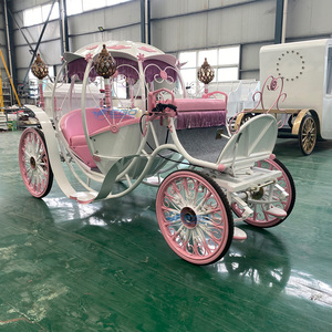 Nuevo Carroza Eléctrica de Estilo Europeo con Asientos Rosados para Bodas, Transporte Especial para Bodas - Product Image 3