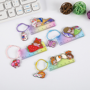 Regla Portátil Mini Personalizada con Llavero Creativo de Plástico y Colgante Acrílico Personalizado para Estudiantes - Product Image 2