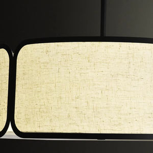 Luminaire suspendu en tissu de style chinois moderne, lustre rond en forme de tambour E27 LED pour salon, chambre à coucher, salle à manger, restaurant - Product Image 5