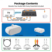 Altavoz Recargable de Mano con Doble Modo (Cableado+Inalámbrico) de 5-10W para V5.5 con Control por Voz, Batería de 2000-3000mAh para Teléfono Móvil