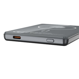 Batterie externe magnétique 3-en-1 avec support : chargeur sans fil 15W et chargeur PD 22,5W, affichage numérique 5000mAh, pour téléphone et montre, compatible vol en avion - Product Image 5