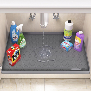 <span class=keywords><strong>Tappetino</strong></span> in Silicone Sottolavello con Drenaggio, Rivestimento Antiscivolo per Armadietto, Lavabile in Lavastoviglie, <span class=keywords><strong>Tappetino</strong></span> per Cassetto - Product Image 1
