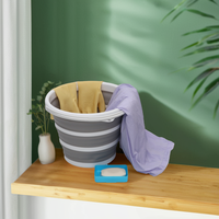 Seau en plastique pliable de 10 litres chacun, seau rond pliable, seau pliable pour économiser de l'espace, pour la maison
