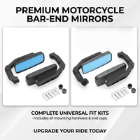 Espejo Retrovisor Rectangular Universal para Motocicleta, Lente Azul Antideslumbrante, Diseño de Piel de Serpiente, Negro Mate, Ajustable, Espejo Modificado para Manillar