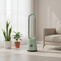 Ventilateur sans pales Smart Tower 90 °   Ventilateur de circulation oscillant pour l'été avec contrôle tactile, idéal pour rafraîchir l'air ambiant et les appareils électroménagers.