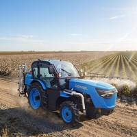 Tracteur de Verger 4x4 70 CV avec Moteur Diesel, Cabine et Commande Hydraulique pour la Production de Fruits