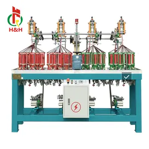 Fully functional easy to operate lace braiding machine elastic lace braiding machine
