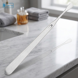 Pousse-cuticules professionnel en acier inoxydable à extrémité unique, facile à utiliser, réutilisable, outil de manucure - Product Image 2