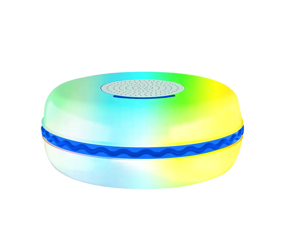 Kablosuz hoparlörler Bluetooth ses kutusu Mini hoparlörler yüzme havuzu IPX7 Bt renkli RGB ışık plaj hoparlör