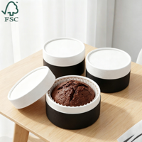 Boîte Cadeau Cylindrique Personnalisée Écologique pour Desserts au Chocolat, Emballage Alimentaire de Luxe en Carton Kraft, Tube en Papier pour Gâteaux et Pâtisseries