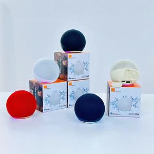 Mini Round Fabric Bluetooth <b>Speaker</b> RGB Ring Light BT5.3 Portable Lanyard Home Bedroom Desk Decor 5-10W <b>Wireless</b> Audio - Product Image 5