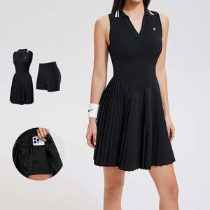 WOJIEER Custom Pickleball Ropa DE TENIS ligera Falda de golf sin mangas de alta calidad Mujeres Vestido de tenis de una pieza para exteriores - Product Image 1