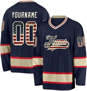 Персонализированная черная хоккейная майка, хоккейные майки для мужчин, индивидуальная черно-белая хоккейная майка, подарки для любителей хоккея - Product Image 1