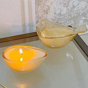 Bougie parfumée avec pot en verre d'oiseaux colorées, décoration créative <span class=keywords><strong>pour</strong></span> la maison, aide au sommeil, parfum nouveauté, cadeau d'anniversaire ou de noël - Product Image 2
