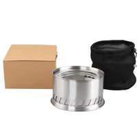 Brasero de camping, réchaud sans fumée, portable, pour jardin extérieur, assemblé, table de cuisson au charbon de bois, barbecue en acier inoxydable
