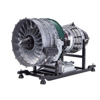 Kit de modèle de moteur turboréacteur TECHING 1/10 entièrement en métal double bobine moteur turboréacteur d'avion modèle 1000 + pièces