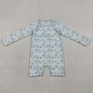 RTS Boutique Nouveaux styles Printemps Automne Tenues décontractées pour bébés garçons, comprenant maillots de bain, shorts et barboteuses, à motifs de pêche, en tissu peigné - Product Image 3