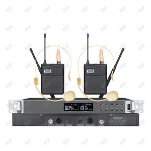 Micrófono Inalámbrico de Doble Canal HD2000 de Alta Calidad con Batería AA y Control de Volumen para Karaoke y Actuaciones en Escenario - Product Image 4