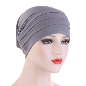Bonnet de nuit en soie pour femmes musulmanes, couvre-chef, Hijab, écharpe, Turban - Product Image 5