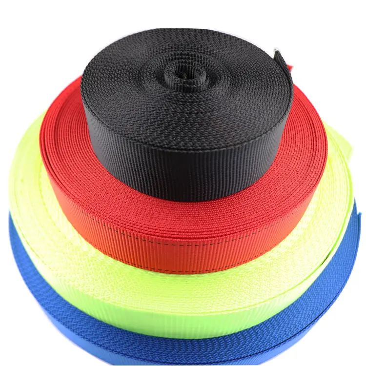 Hoge Sterkte 100% Polyester Tape Webbing Sling Veiligheidsgordel Singels Band Veiligheidsharnas Webbing Voor Harness