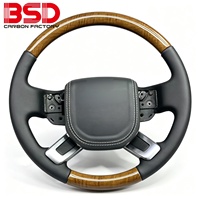 Volant en bois personnalisé pour Range Rover Sport L494, compatible OEM avec Vogue L405, amélioration de l'habitacle de voiture de luxe