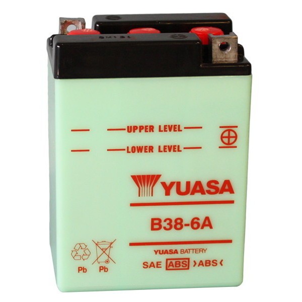 New Yuasa B38-6A 6V 14.7Ah Lead-acid Motorcycle Battery 89.6Wh